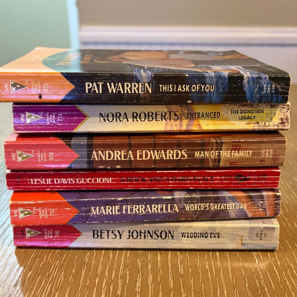 Vintage Silhouette Special Edition Romance Paperback Book Lot 6 Nora Roberts 90s